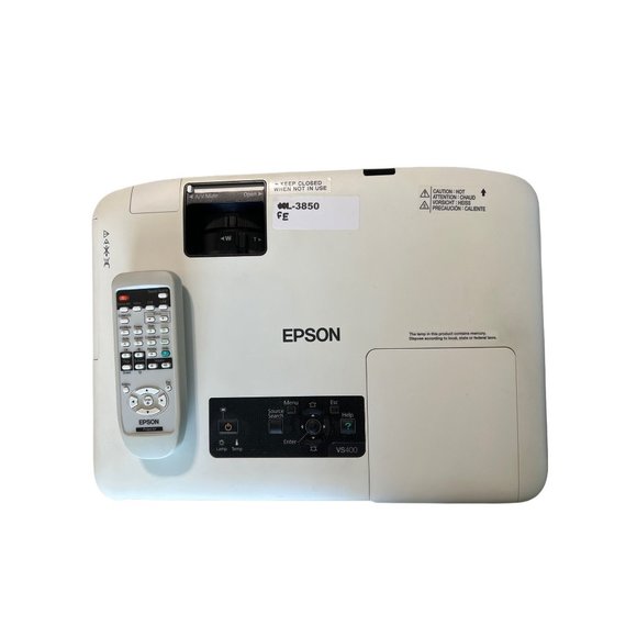 Epson H326A LCD Projector White Remote Included Power Cord Not Included - Picture 1 of 9